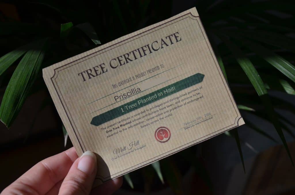 tree certificate