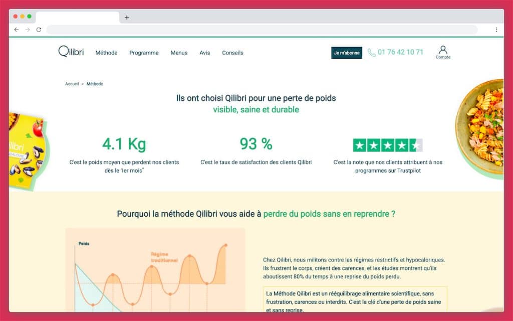 Le site internet de Qilibri