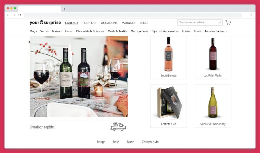 YourSurprise.com, une bouteille personnalisée au design unique