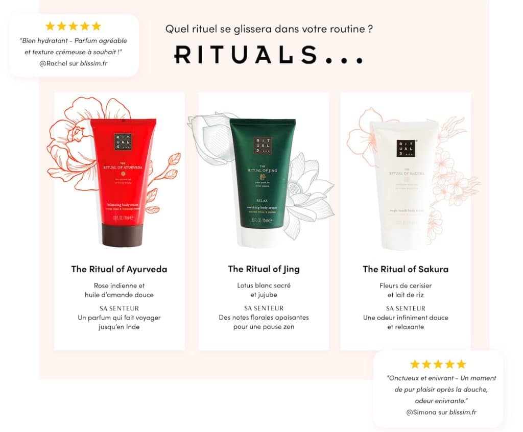 Choisissez votre produit Ritual dans la Blissim de novembre 2021