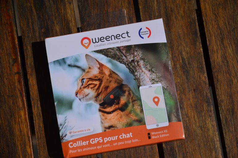 Collier GPS Weenect chat 