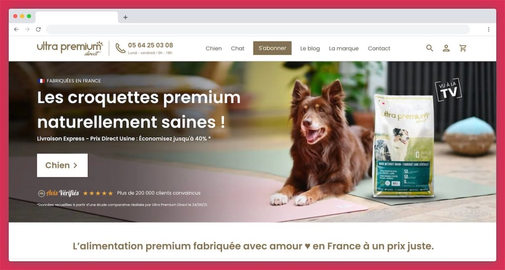 Ultra Premium Direct, les croquettes pour chien naturelles et françaises