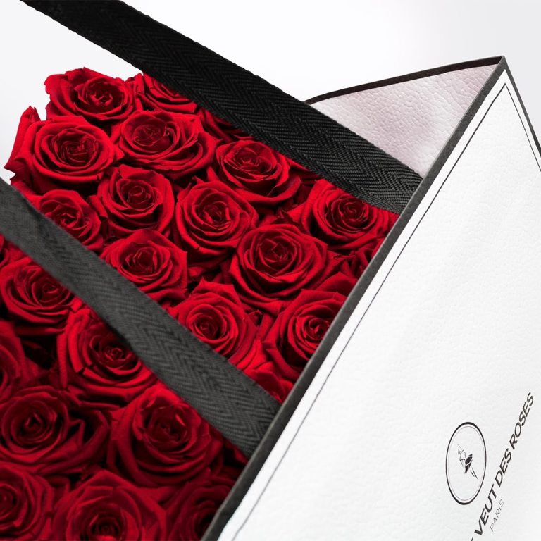 Livraison boîte de chocolats et rose éternelle - Luvbox - LUVBOX