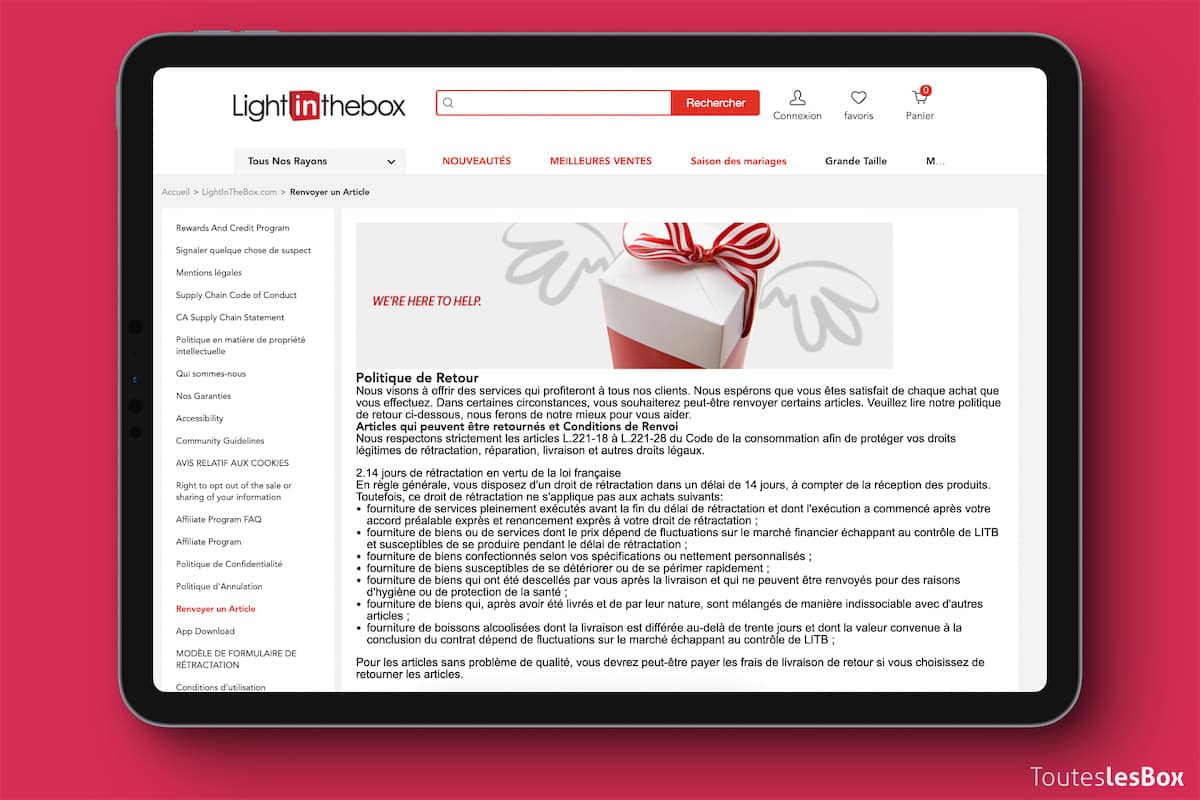 Avis Lightinthebox ce qu